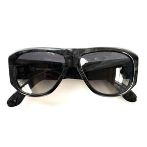 Oliver Goldsmith Zodiac Sunglasses Black Marble Handmade England 55-14-145 Retro